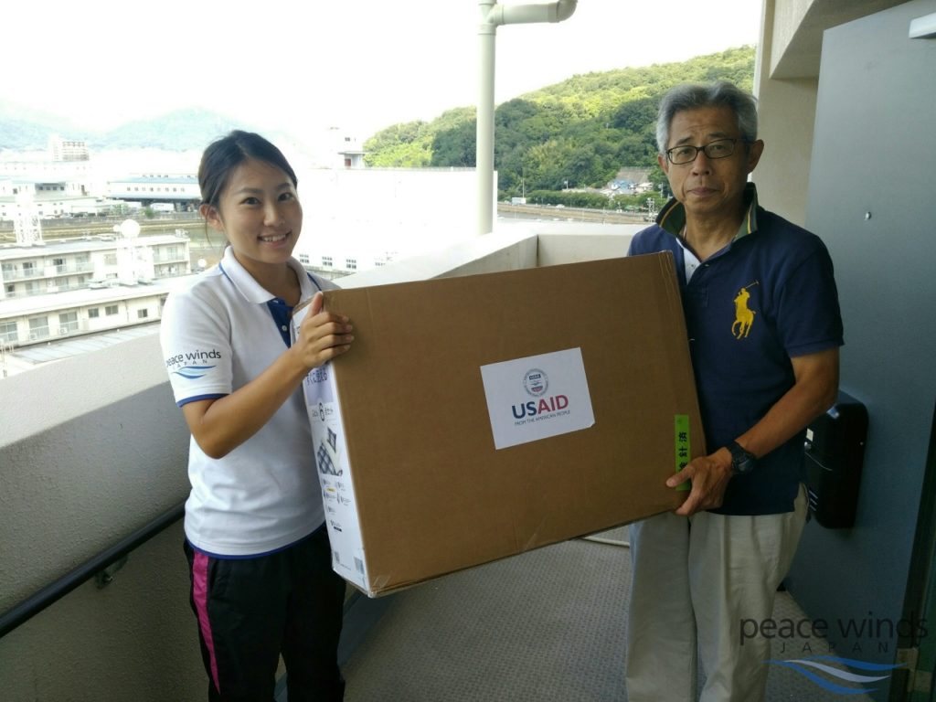 寝具配布@坂町平成ヶ浜s