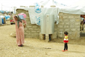 難民キャンプ内の様子