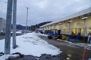 再建したカキ処理場