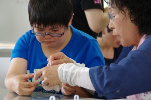 コサージュ作り